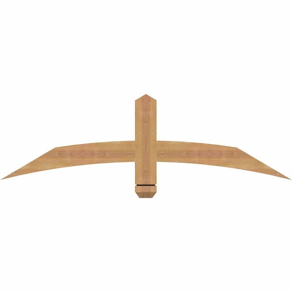 Ekena Millwork Bellingham Timber Gable Bracket, Western Red Cedar, 48"W x 14"H x 1 1/2"D x 3 1/2"F, 7/12 Pitch GBW048X14X0204BEL00SWR - main